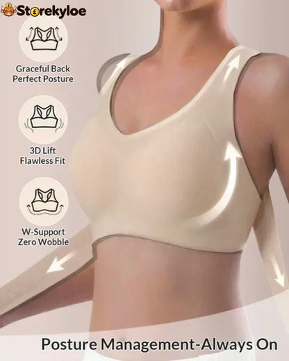 🏆 Last Day Special Price £9.99 ! 💐AlignLift Posture-Perfect Wireless Bra – Posture Correction (The leopard-print style is sold out)💕