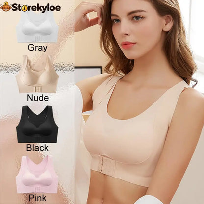 🏆 Last Day Special Price £9.99 ! 💐AlignLift Posture-Perfect Wireless Bra – Posture Correction (The leopard-print style is sold out)💕