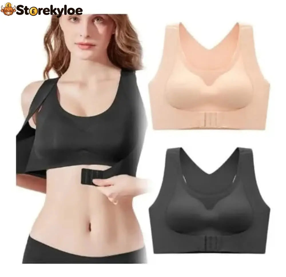 🏆 Last Day Special Price £9.99 ! 💐AlignLift Posture-Perfect Wireless Bra – Posture Correction (The leopard-print style is sold out)💕