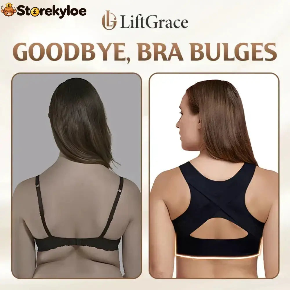 🏆 Last Day Special Price £9.99 ! 💐AlignLift Posture-Perfect Wireless Bra – Posture Correction (The leopard-print style is sold out)💕