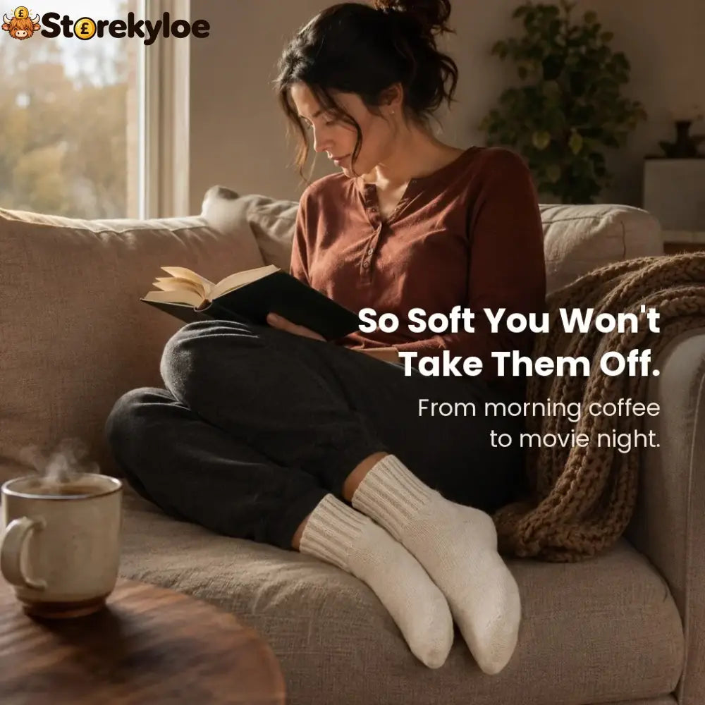 🎁Last Week Buy 2 Set Save ￡5.99 🧦✨Sweater Socks - The Coziest Slouchy Boot Socks (5 Pairs)
