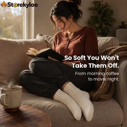 🎁Last Week Buy 2 Set Save ￡5.99 🧦✨Sweater Socks - The Coziest Slouchy Boot Socks (5 Pairs)