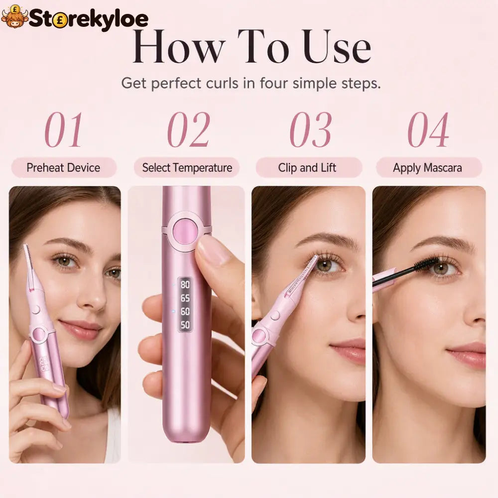 🔥💐Last Week Special 49% OFF‼️ ✨Rechargeable Heated Eyelash Curler | Get Long-Lasting Perfect Lash Curls Anytime🔋 - Hot