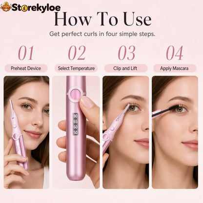🔥💐Last Week Special 49% OFF‼️ ✨Rechargeable Heated Eyelash Curler | Get Long-Lasting Perfect Lash Curls Anytime🔋 - Hot