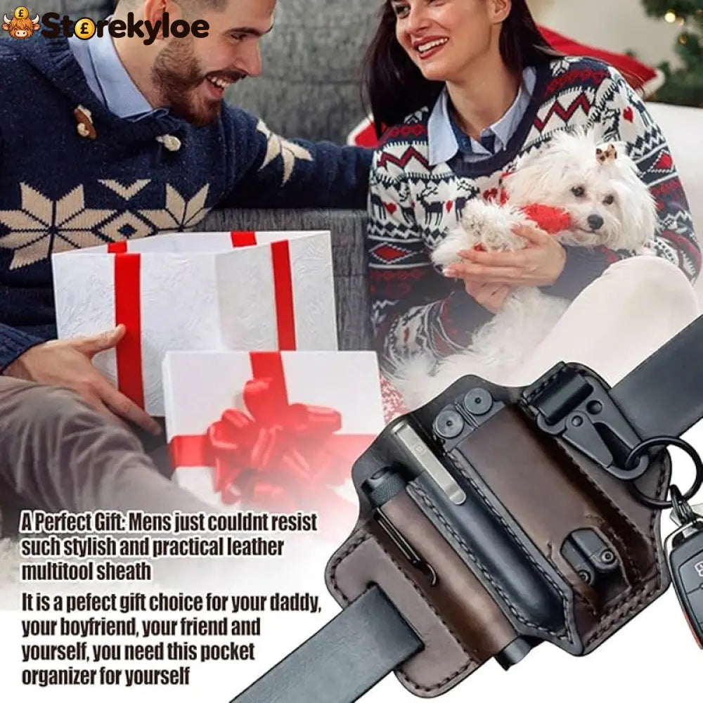 Leather tool belt pouch – multifunctional storage - Tools & Gadgets