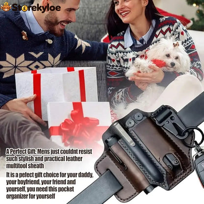Leather tool belt pouch – multifunctional storage - Tools & Gadgets