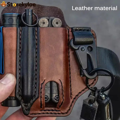 Leather tool belt pouch – multifunctional storage - Tools & Gadgets