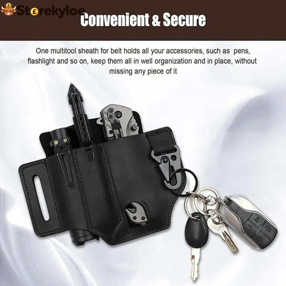 Leather tool belt pouch – multifunctional storage - Tools & Gadgets
