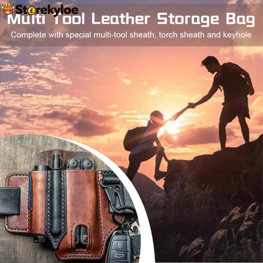 Leather tool belt pouch – multifunctional storage - Tools & Gadgets