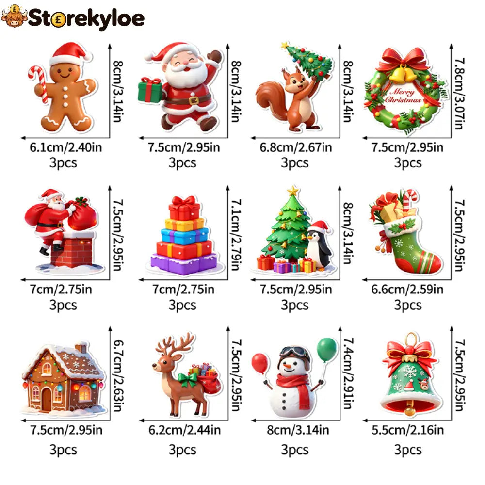 LED Christmas Light-Up Wall Decals - 36pcs - Hot sale