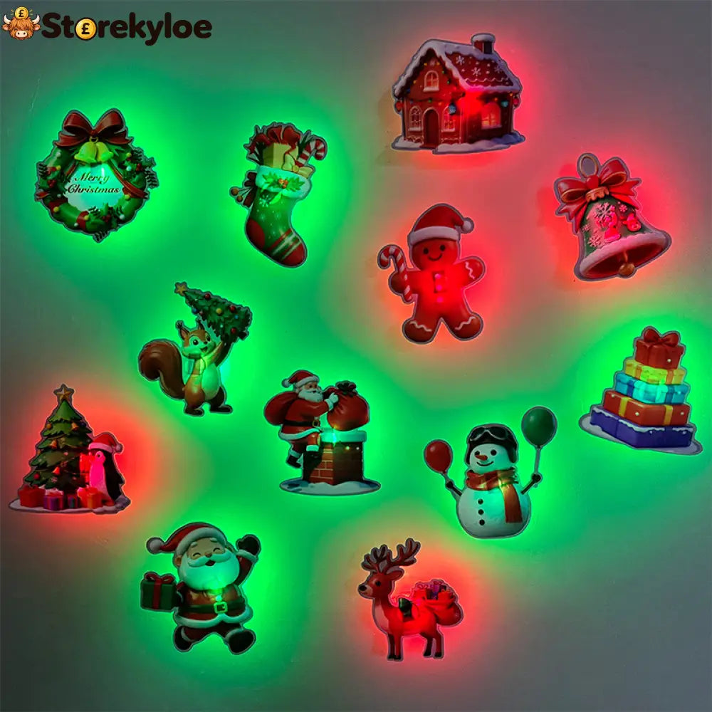 LED Christmas Light-Up Wall Decals - Hot sale