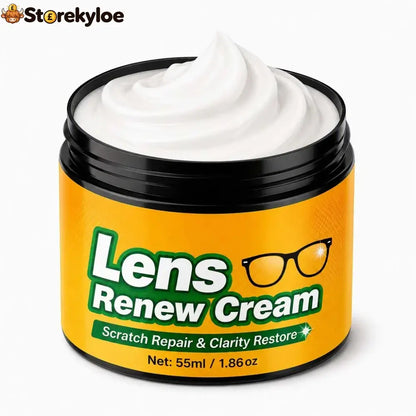 📌Lens Scratch Repair Cream Set with Sponge for Glasses Goggles Face Shields and Helmet Visors - 55ml