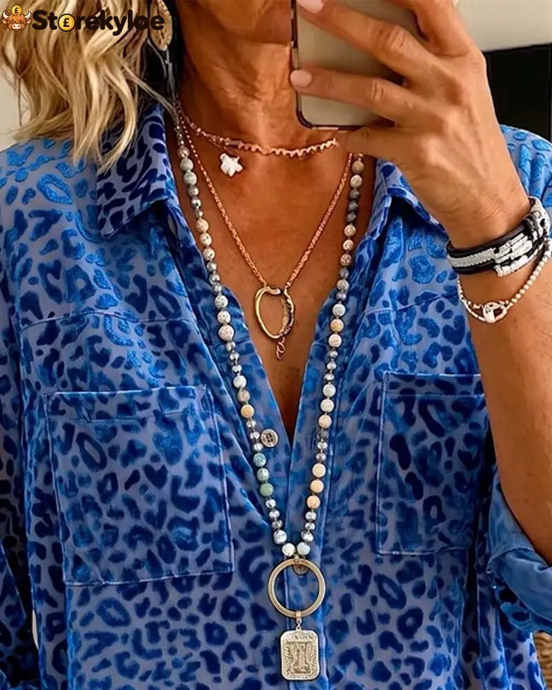 Leopard Pocket Button Shirt