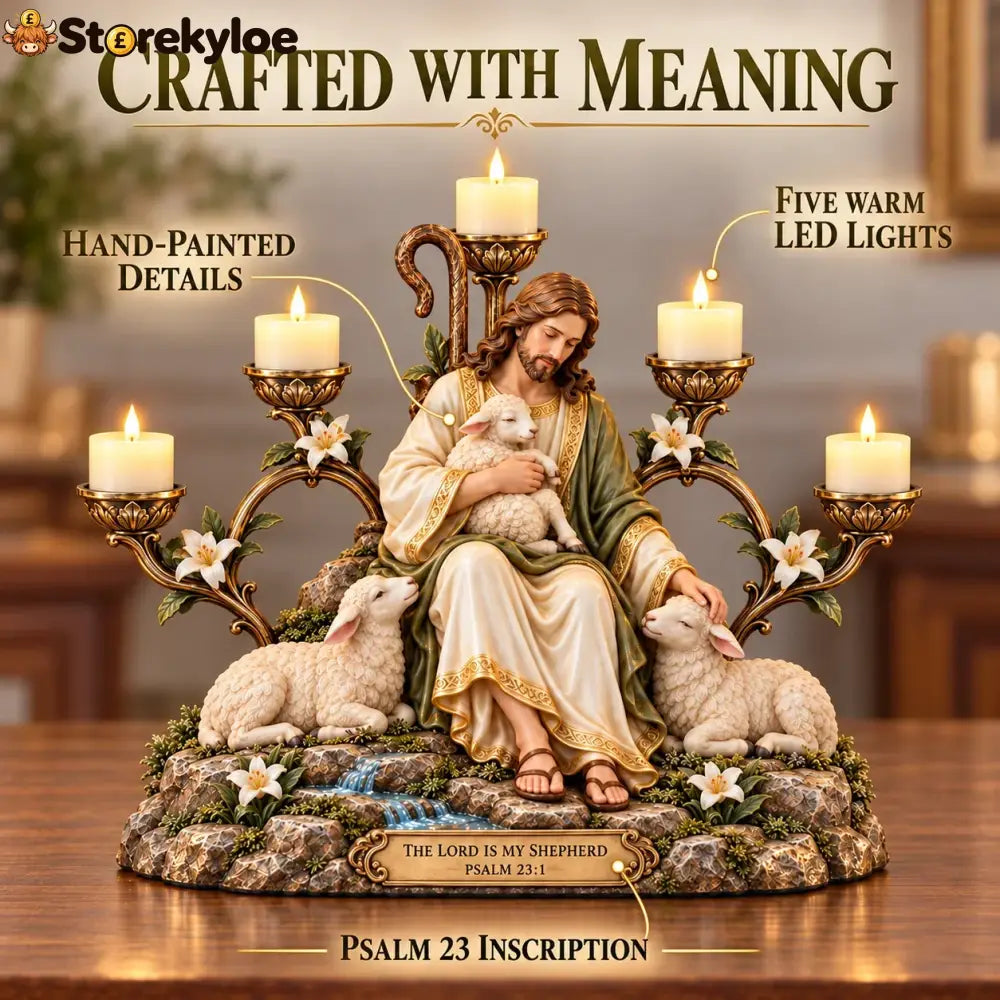 🏅Light of Grace – Five-Light Prayer Centerpiece
