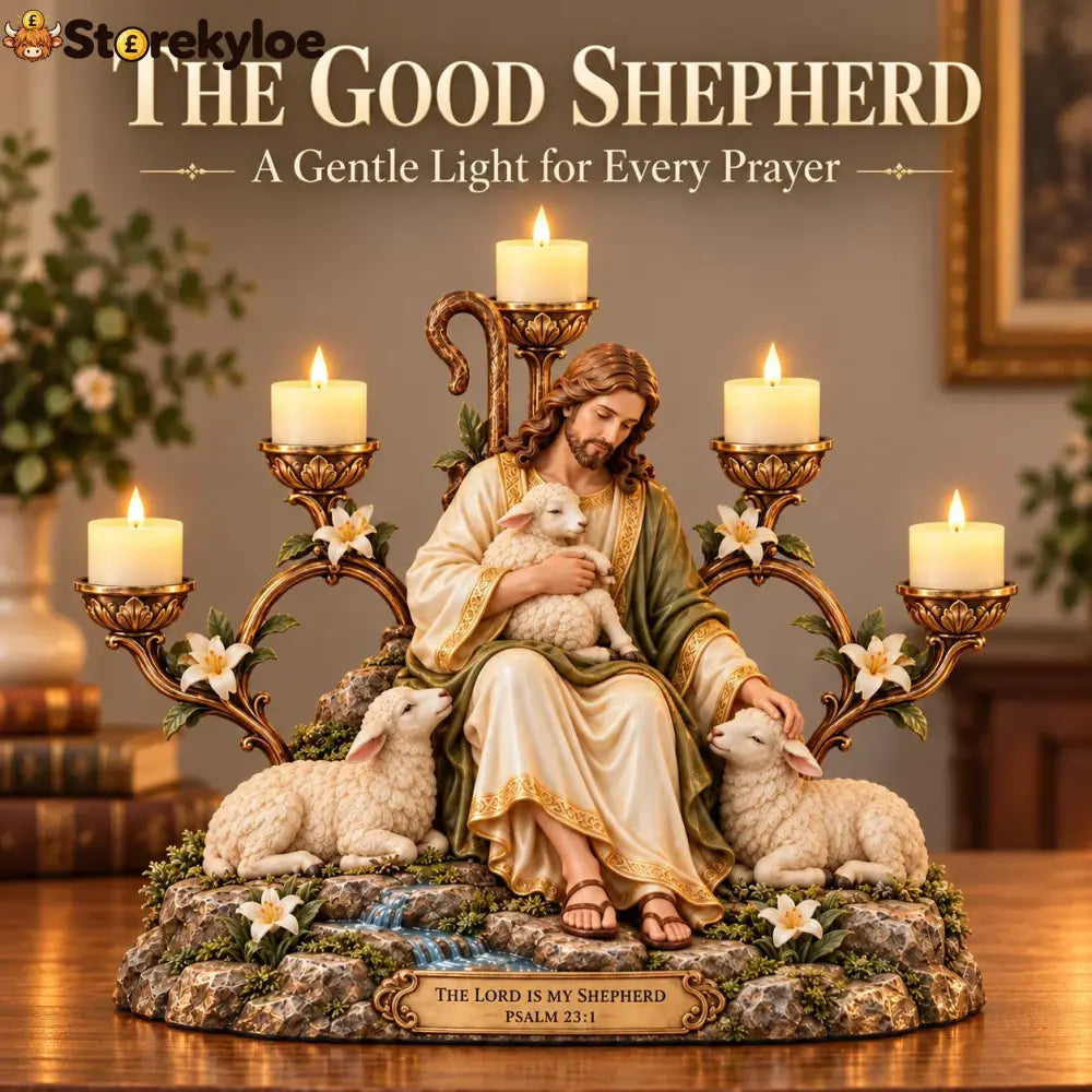 🏅Light of Grace – Five-Light Prayer Centerpiece