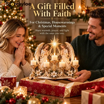 ✨🕯️ Light Of His Presence, Sacred Christian Candleholder ✝️🤍
