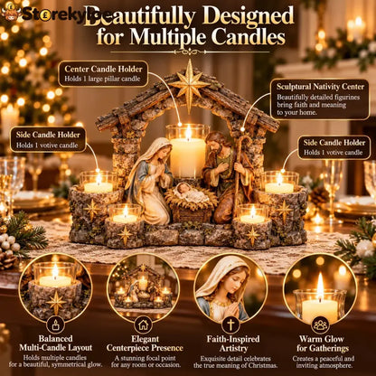 ✨🕯️ Light Of His Presence, Sacred Christian Candleholder ✝️🤍