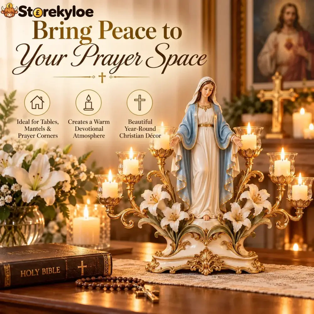✨🕯️ Light Of His Presence, Sacred Christian Candleholder ✝️🤍