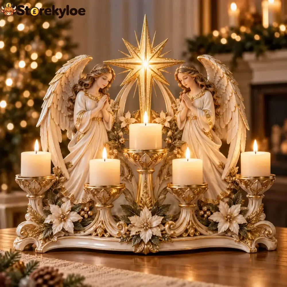 ✨🕯️ Light Of His Presence, Sacred Christian Candleholder ✝️🤍 - 👼Guardian Angels ✨