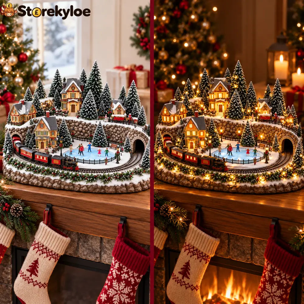 🔥 Lighted & Animated Christmas Village Collection-✨Same as the video