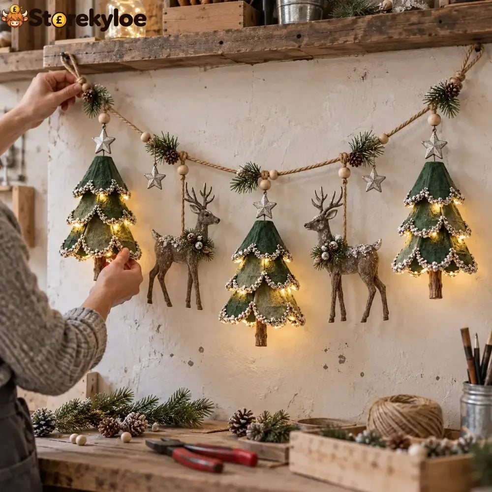Lighted Woodland Christmas Garland - Buy 1