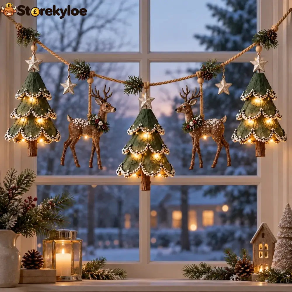 Lighted Woodland Christmas Garland - Buy 1