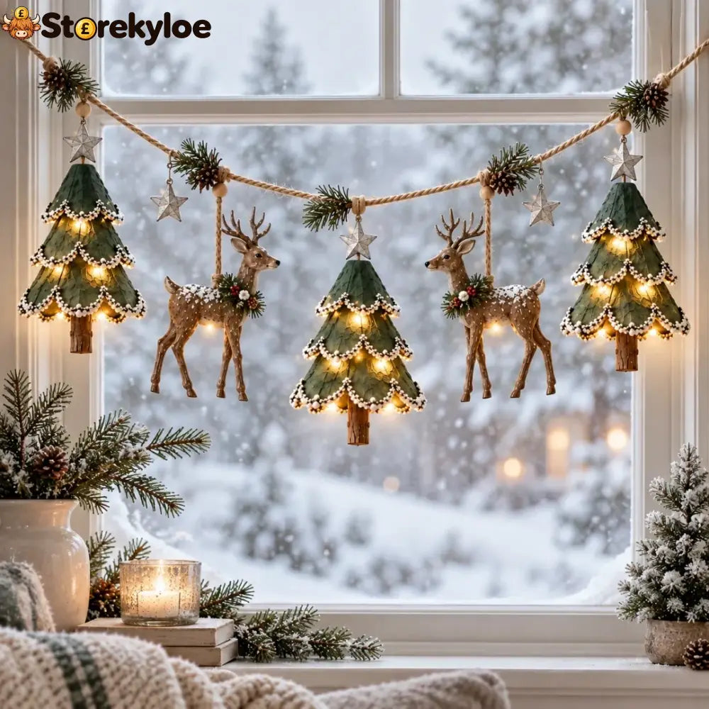 Lighted Woodland Christmas Garland - Buy 1