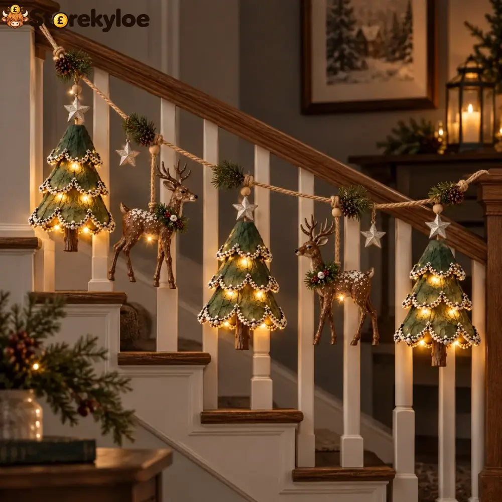 Lighted Woodland Christmas Garland - Buy 1