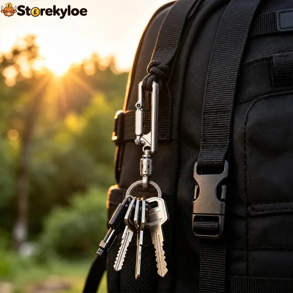 Lightweight Belt Key Clip for Everyday Carry - Silver