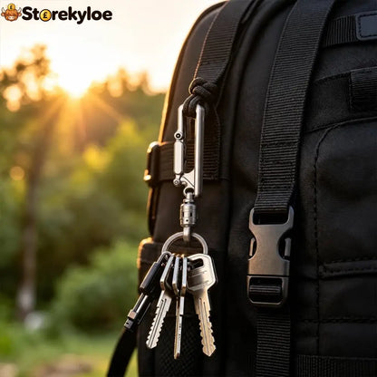 Lightweight Belt Key Clip for Everyday Carry - Silver