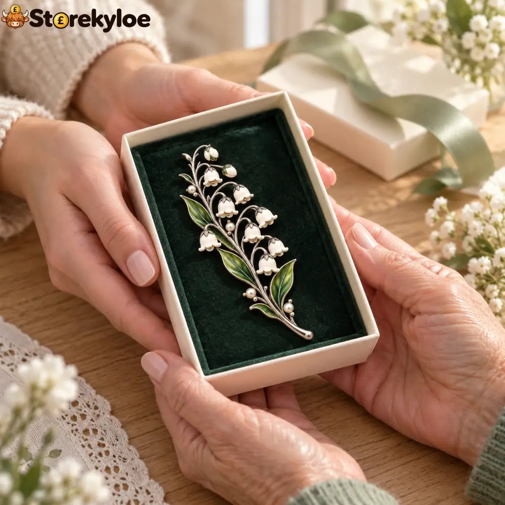 Lily Of The Valley ✨ Timeless Vintage Brooch 💛 Pure Elegance Never Fades - Lily of the Valley