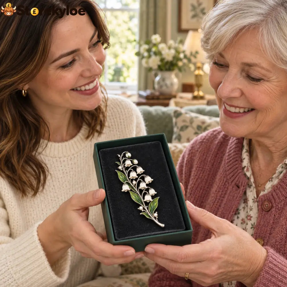 Lily Of The Valley ✨ Timeless Vintage Brooch 💛 Pure Elegance Never Fades - Lily of the Valley