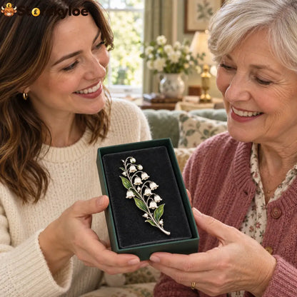 Lily Of The Valley ✨ Timeless Vintage Brooch 💛 Pure Elegance Never Fades - Lily of the Valley