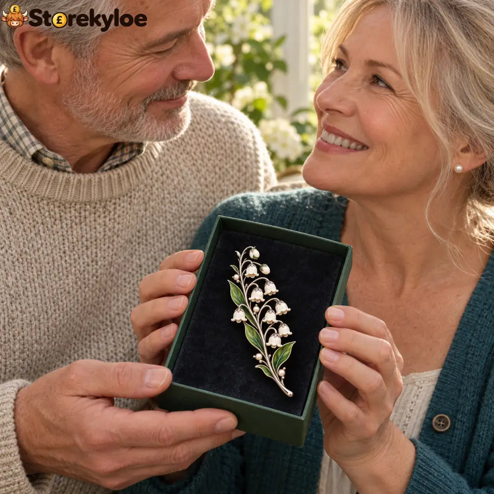 Lily Of The Valley ✨ Timeless Vintage Brooch 💛 Pure Elegance Never Fades - Lily of the Valley