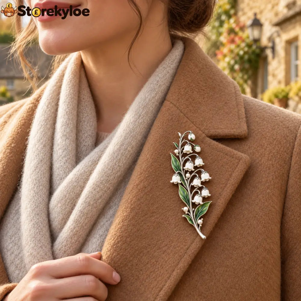 Lily Of The Valley ✨ Timeless Vintage Brooch 💛 Pure Elegance Never Fades - Lily of the Valley