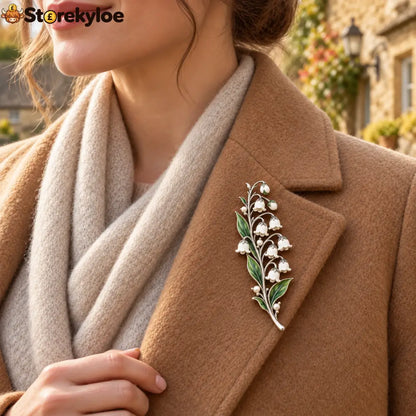 Lily Of The Valley ✨ Timeless Vintage Brooch 💛 Pure Elegance Never Fades - Lily of the Valley