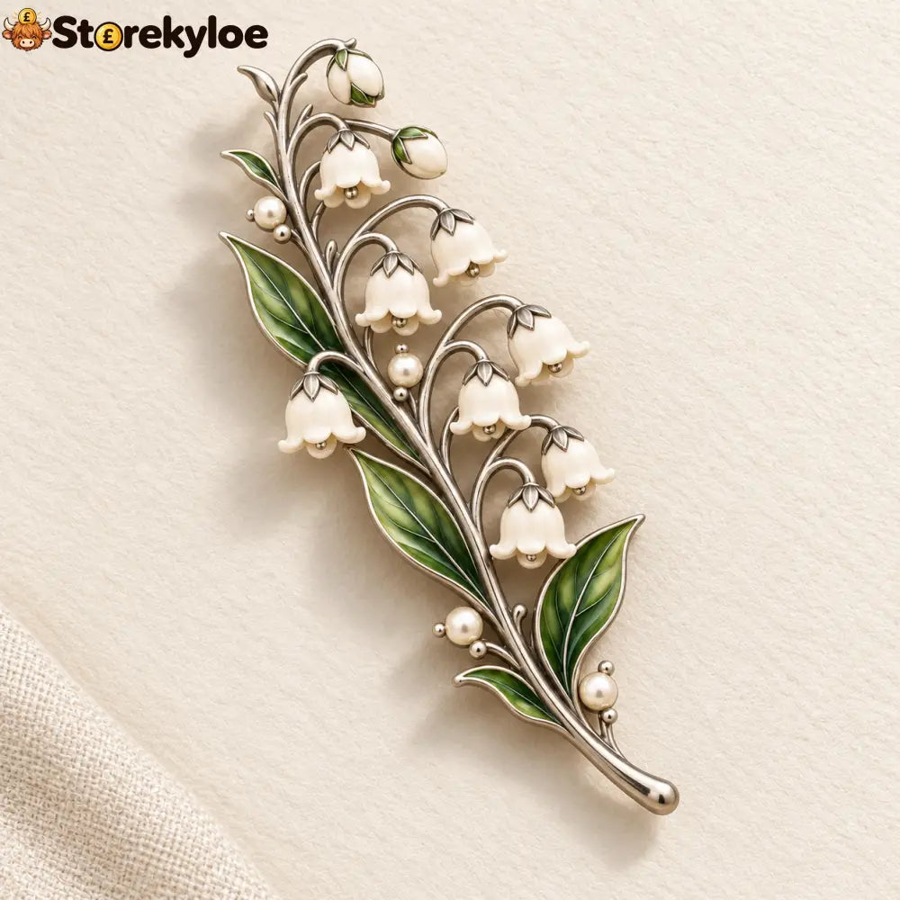 Lily Of The Valley ✨ Timeless Vintage Brooch 💛 Pure Elegance Never Fades - Lily of the Valley