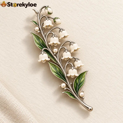 Lily Of The Valley ✨ Timeless Vintage Brooch 💛 Pure Elegance Never Fades - Lily of the Valley