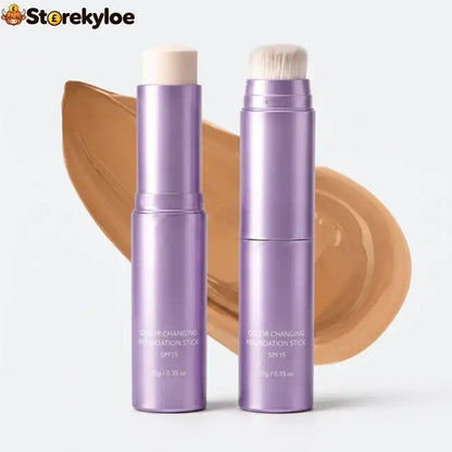 🤍Limited Buy 2 Get 1 Free!!💄 2-in-1 Color Changing Foundation Stick ✨Conceals Blemishes & Redness Long Lasting 💗 - Buy