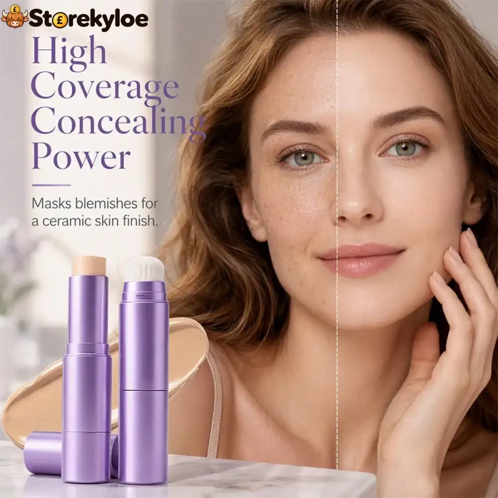 🤍Limited Buy 2 Get 1 Free!!💄 2-in-1 Color Changing Foundation Stick ✨Conceals Blemishes & Redness Long Lasting 💗