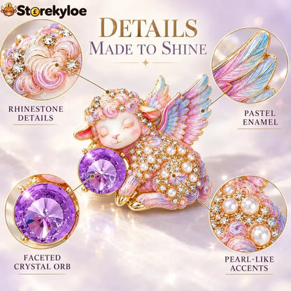 Limited Edition Guardian Angel Lamb Lapel brooch