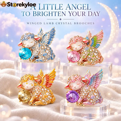 Limited Edition Guardian Angel Lamb Lapel brooch