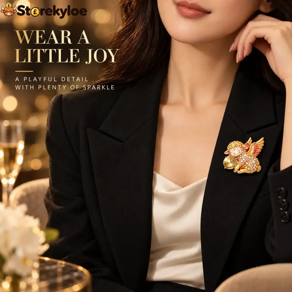 Limited Edition Guardian Angel Lamb Lapel brooch