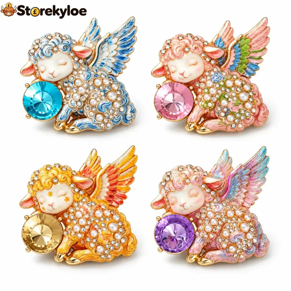 Limited Edition Guardian Angel Lamb Lapel brooch