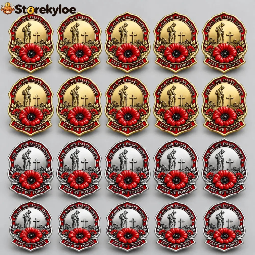 🌺Limited Edition Red P*ppy Remembrance Brooch – For All Our Fallen Heroes🎖️