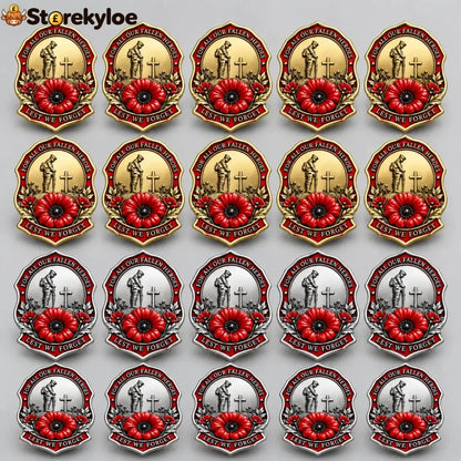 🌺Limited Edition Red P*ppy Remembrance Brooch – For All Our Fallen Heroes🎖️