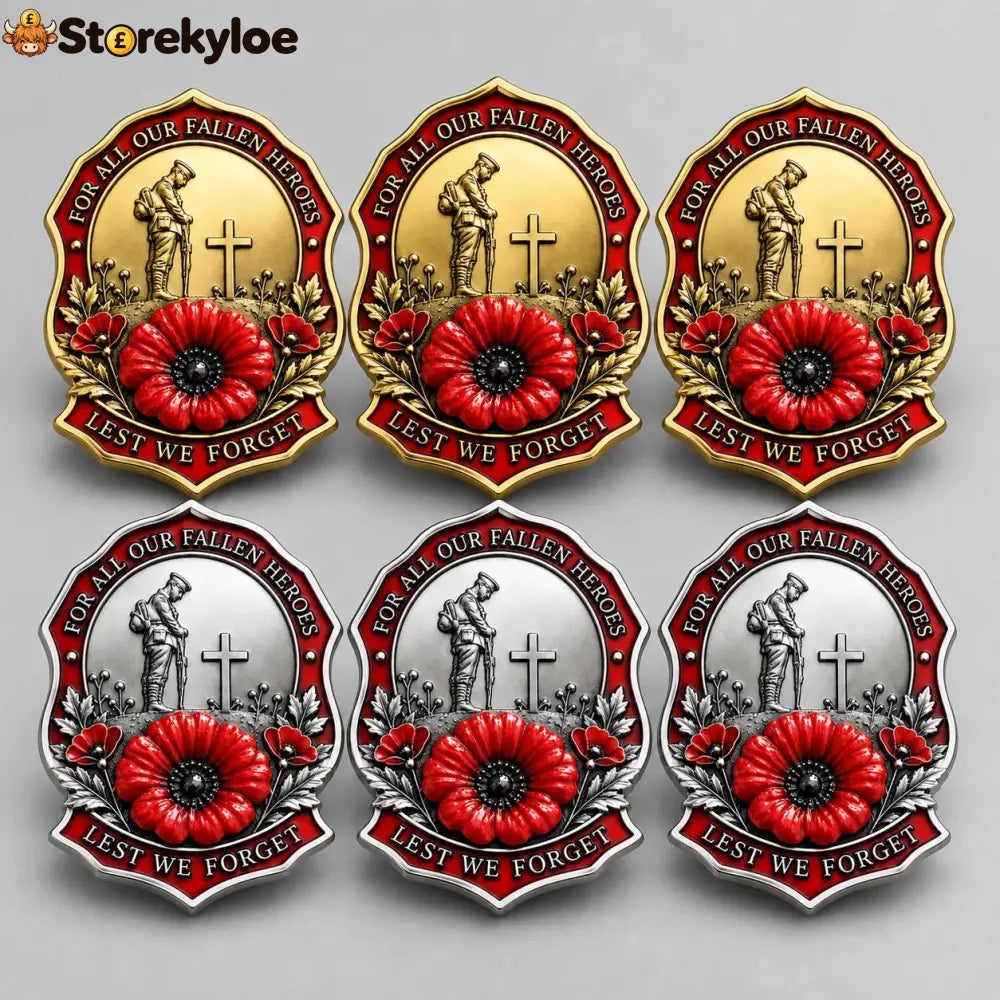 🌺Limited Edition Red P*ppy Remembrance Brooch – For All Our Fallen Heroes🎖️