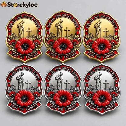 🌺Limited Edition Red P*ppy Remembrance Brooch – For All Our Fallen Heroes🎖️