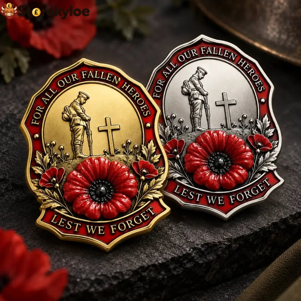 🌺Limited Edition Red P*ppy Remembrance Brooch – For All Our Fallen Heroes🎖️