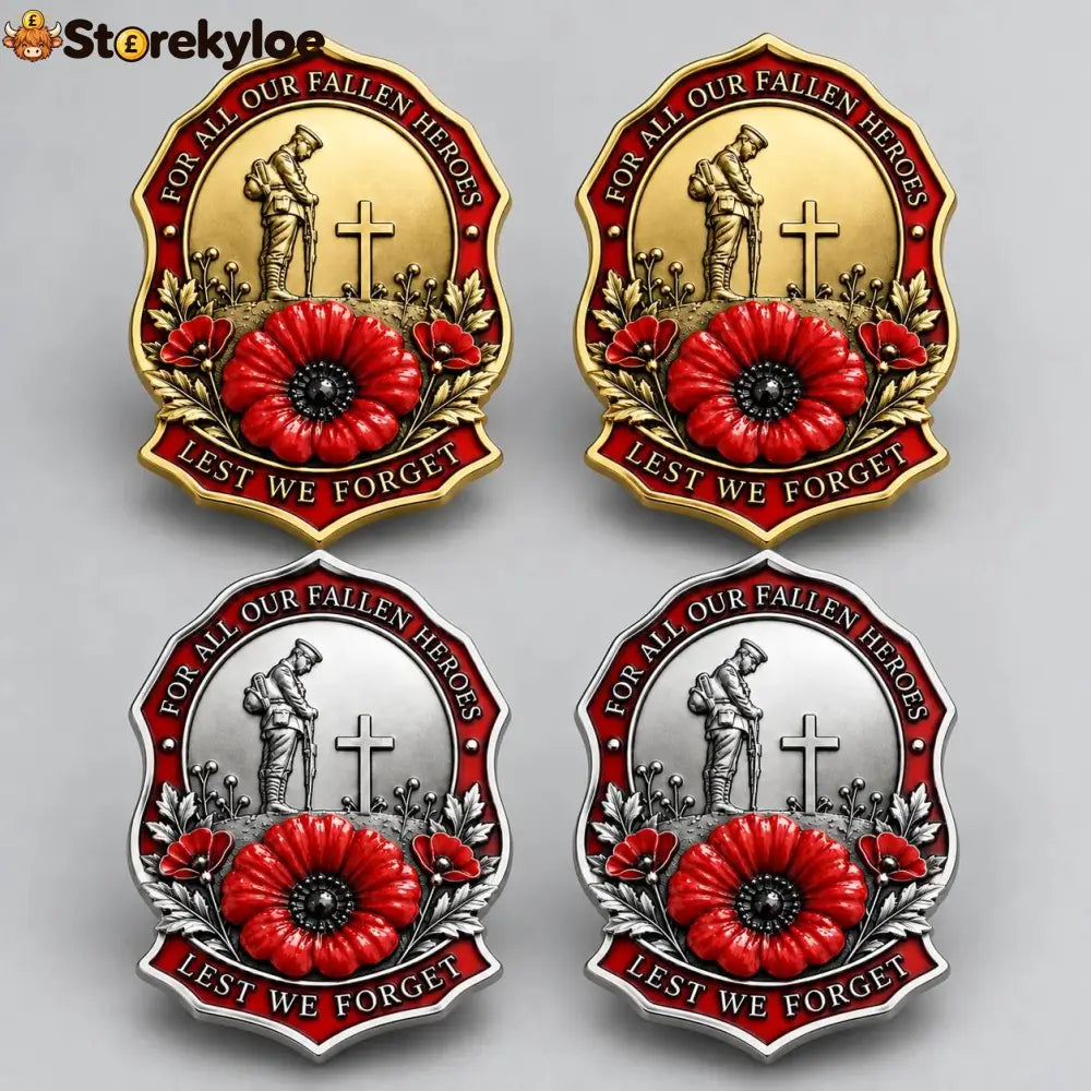 🌺Limited Edition Red P*ppy Remembrance Brooch – For All Our Fallen Heroes🎖️